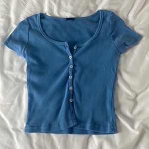 brandy melville blue zelly top
